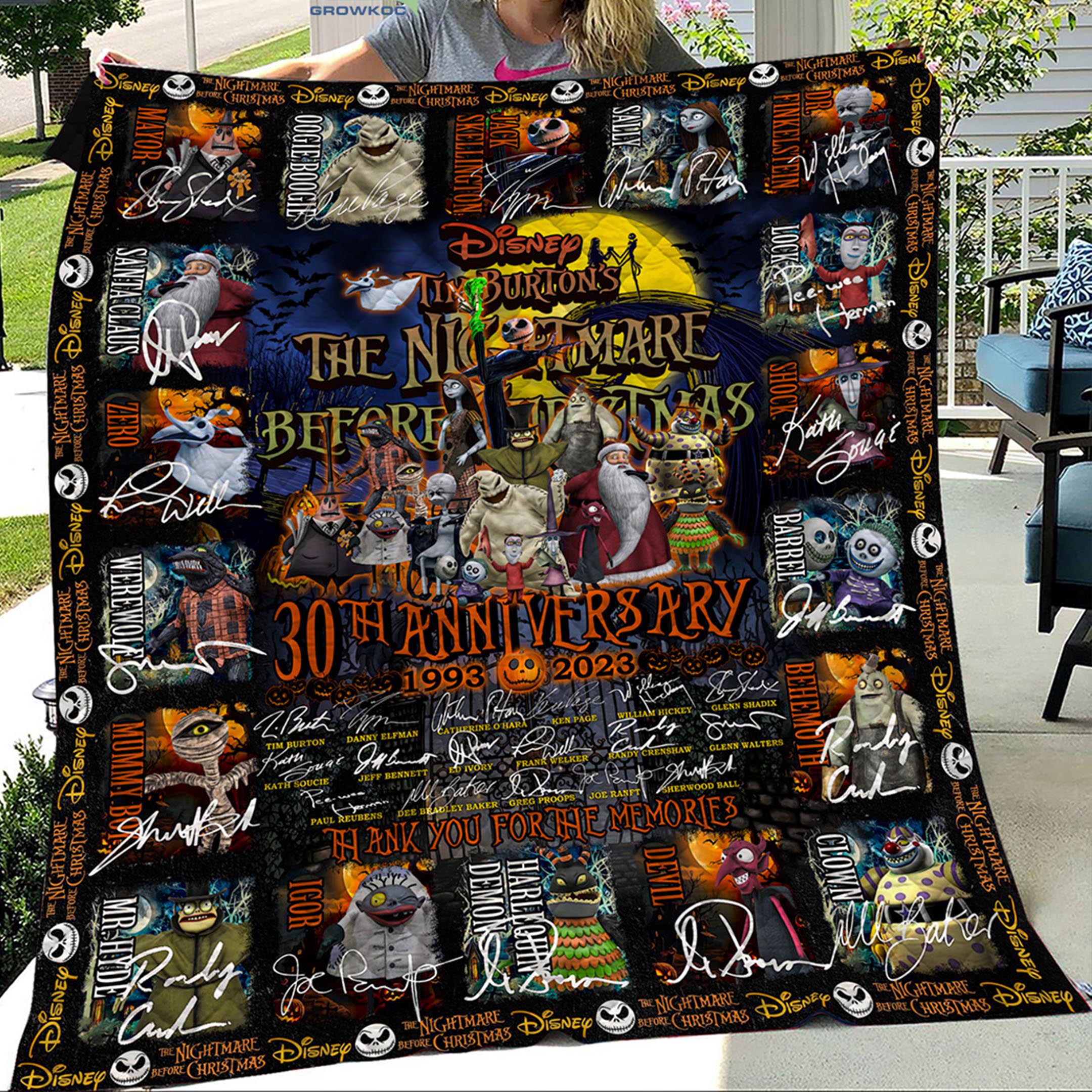 The Nightmare Before Christmas Blanket Custom prints store T