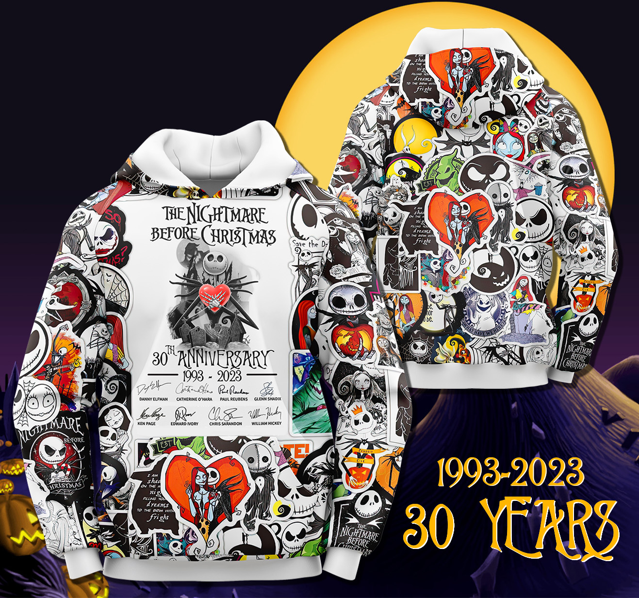 Nightmare before best sale christmas hoodies