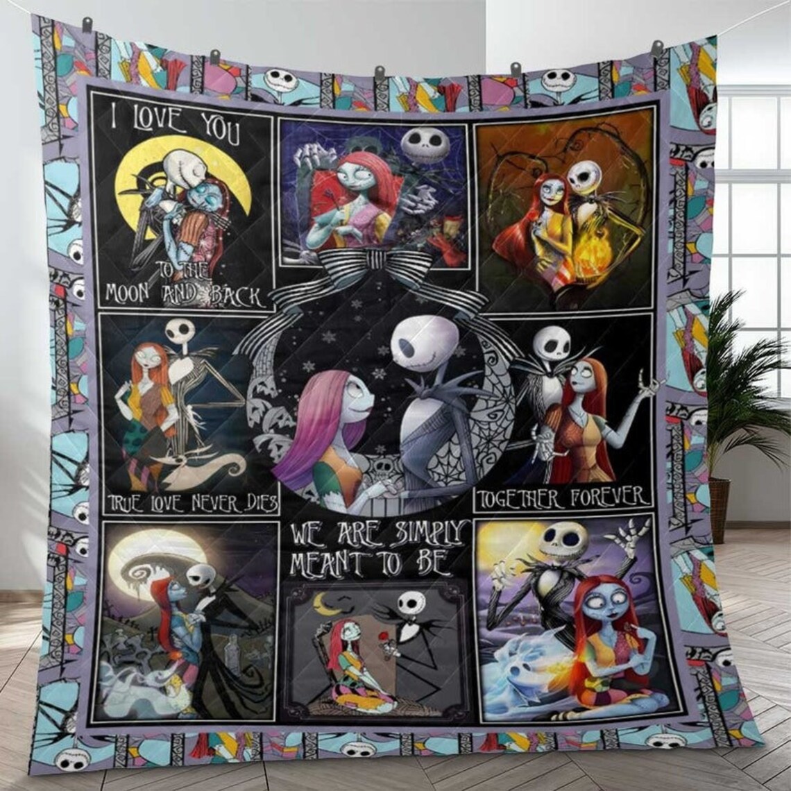 The Nightmare Before Christmas Blanket Custom prints store T