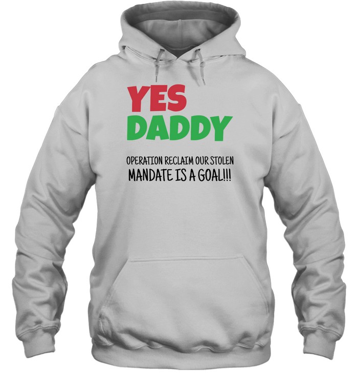Yes Daddy Operation Reclaim For Stolen Mandate Is A Goal Hoodie