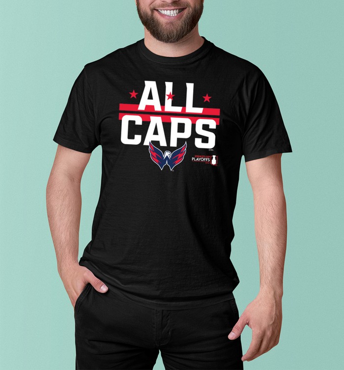 Washington Capitals All Caps T Shirt 