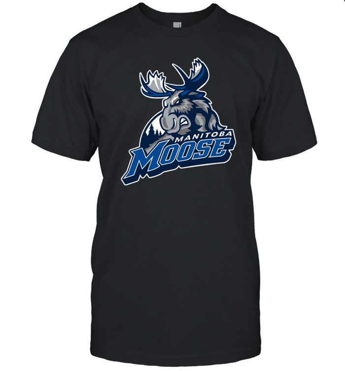 Ahl Manitoba Moose Logo T Shirt | Beateefun