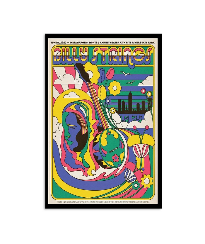 Billy Strings Indianapolis, IN 06 11 2023 Poster Custom prints store