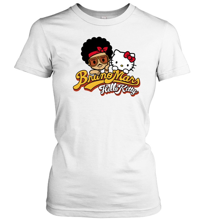 BRUNO MARS HELLO KITTY Tシャツ　Lサイズ Bruno Mars X Hello Kitty White Tee