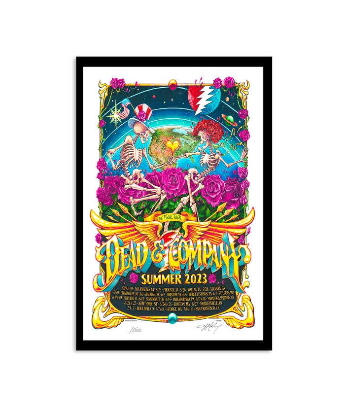 Dead & Company 2023年夏ツアーポスター Dead & Company Summer 2023 The Final Tour Poster | Custom