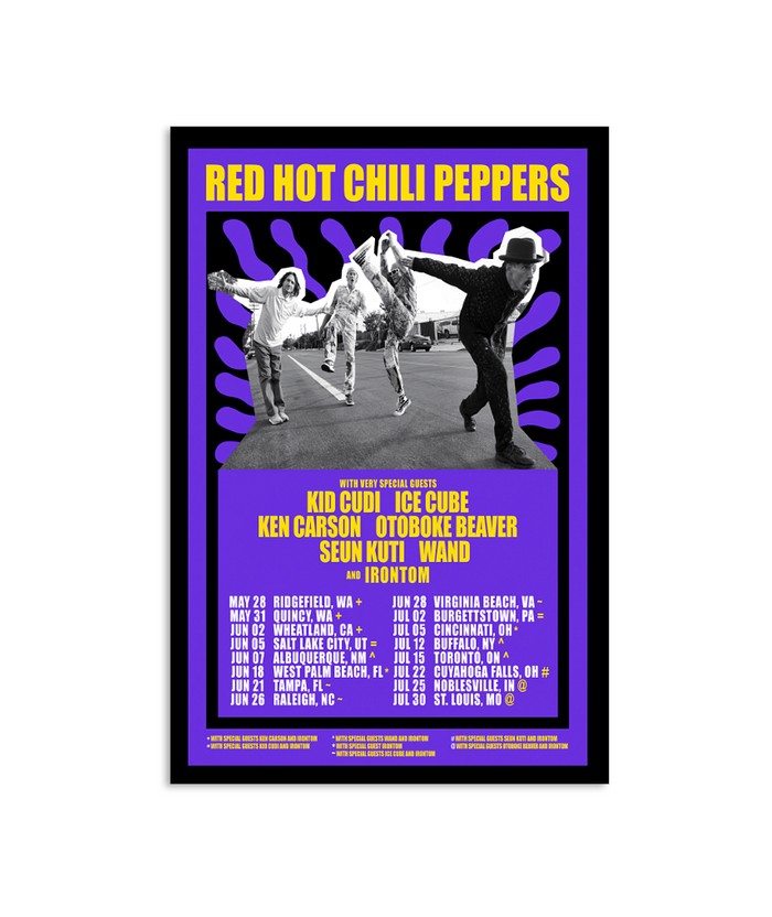New Red Hot Chili Peppers Tour 2024 Poster | Custom prints store