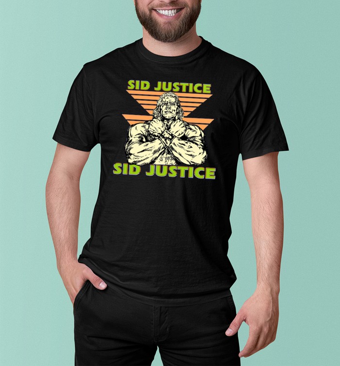 Vintage Sid Justice Shirt WWF Wrestling Rare | Custom prints store 