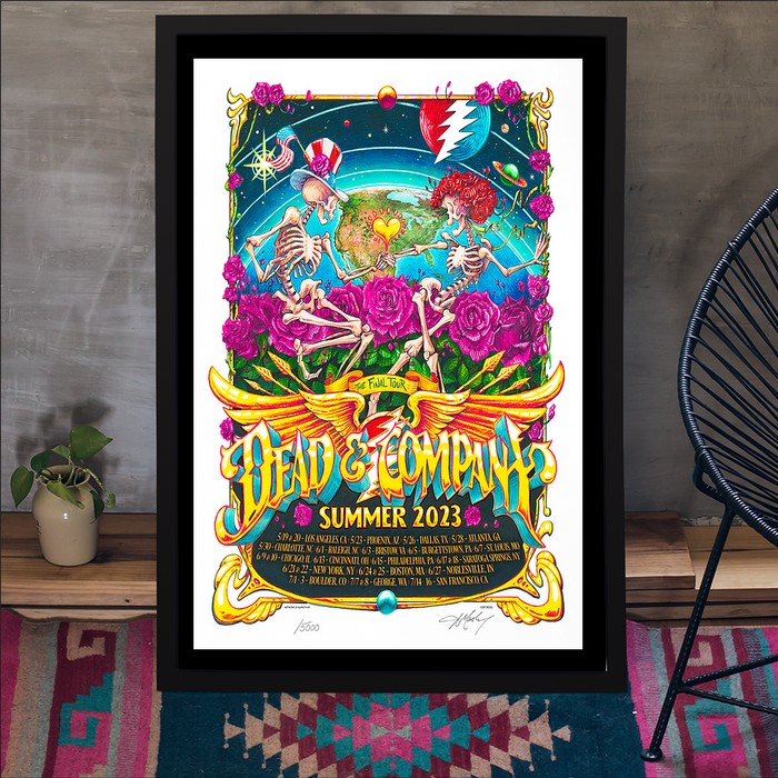 Dead & Company 2023年夏ツアーポスター Dead & Company Summer 2023 Tour Poster | Custom prints store
