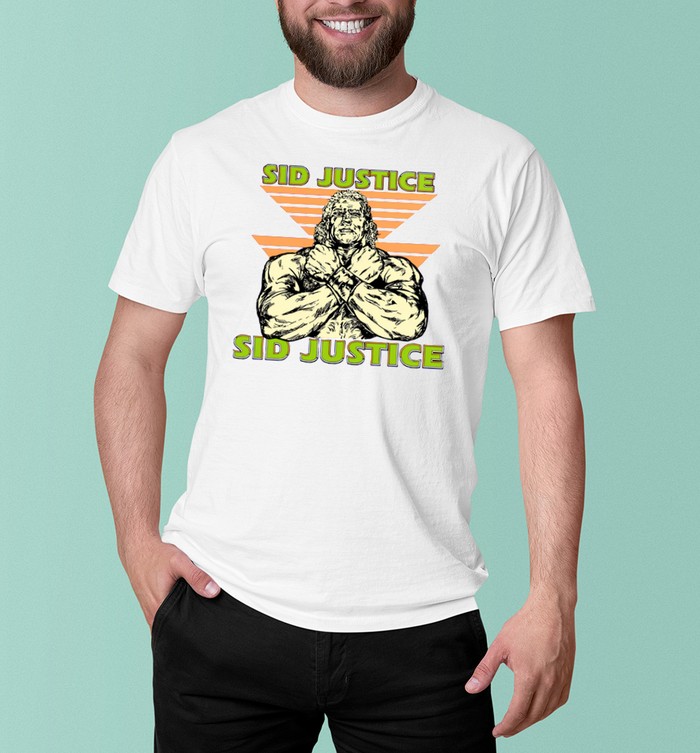 Vintage Sid Justice Shirt WWF Wrestling Rare | Custom prints store 