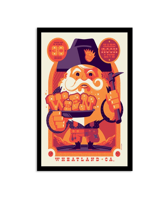 WEEN Anniversary Tee＆Poster Ween Announce 40th Anniversary Tour Poster | Custom prints