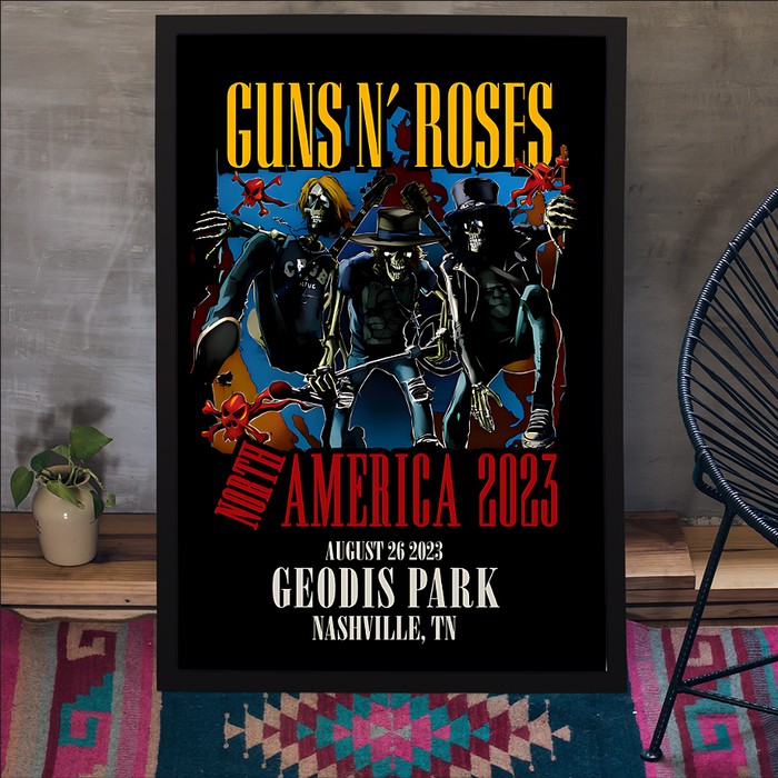 Poster Guns N' Roses Nashville, TN Geodis Park, August 26