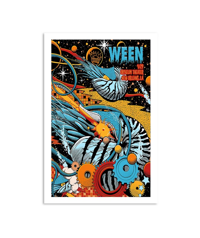 WEEN Anniversary Tee＆Poster Celebrate a Classic 🟤 🟡 Initially designed for Ween's 9/27