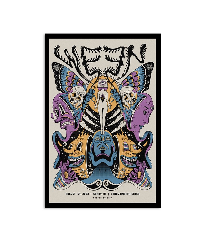 WEEN Anniversary Tee＆Poster Official Poster Ween 30th Anniversary Chocolate And Cheese t