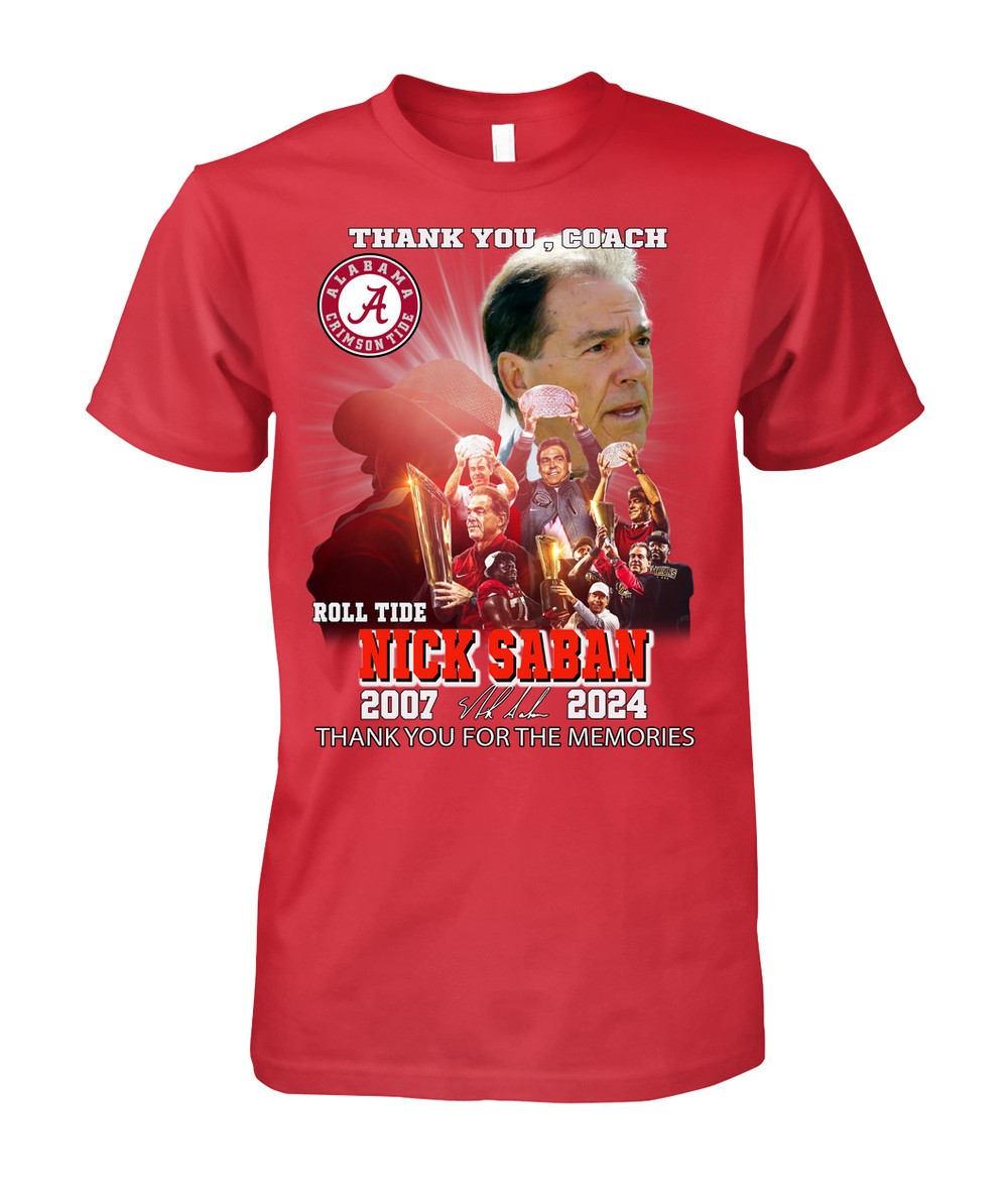 Limited Edition 2024_Nick SabanThanks Coach and Roll Tide! Custom