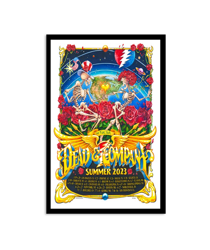 Dead & Company 2023年夏ツアーポスター Dead & Company - The Final Tour 2023 (Rainbow Foil) - Status