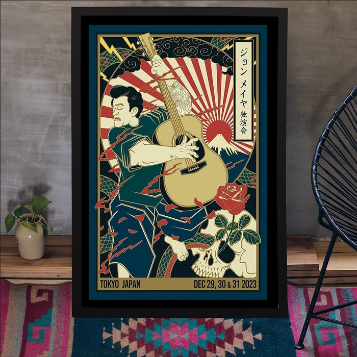John Mayer Concert Blue Note Tokyo Dec 29-31,2023 Poster | Custom