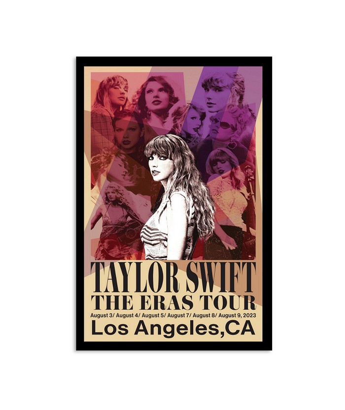 Taylor Swift The Eras Tour Los Angeles, CA 2023 Poster