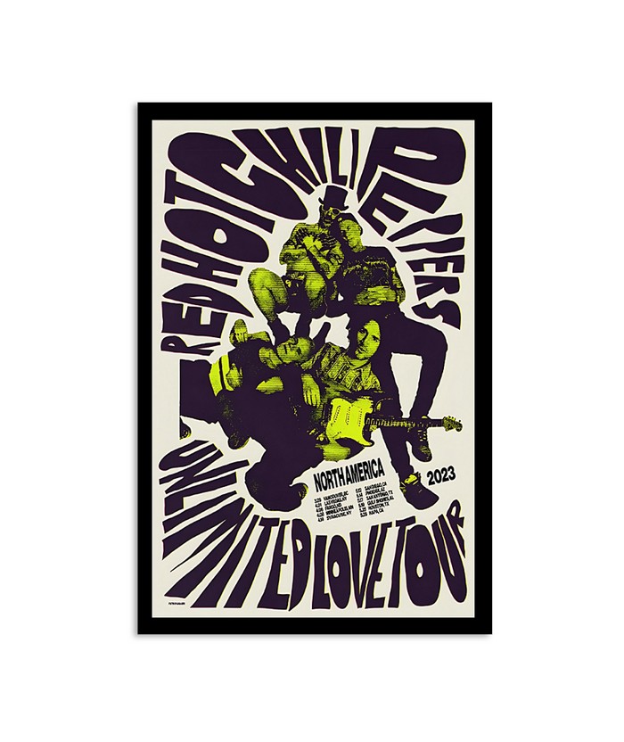 RED HOT CHILI PEPPERS ポスター　2023 Bubble 2023 North America Tour Poster – Red Hot Chili Peppers