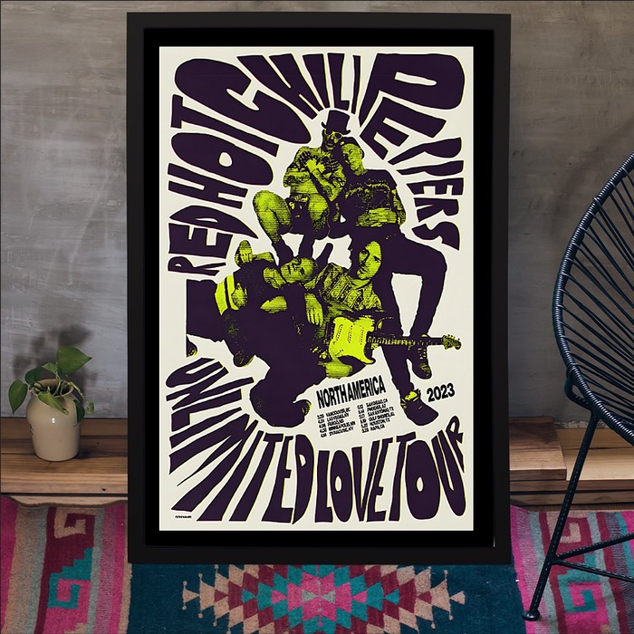 Red Hot Chili Peppers Unlimited Love Tour 2023 Poster