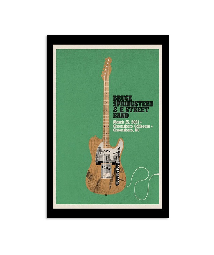 Bruce Springsteen & E Street Band Tour Greensboro, NC 2023 Poster