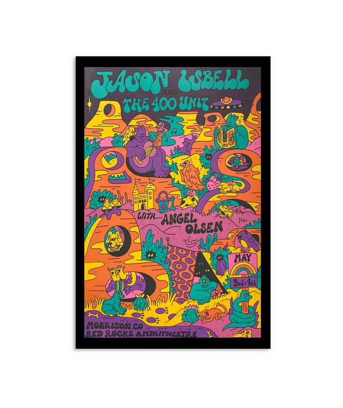 Jason Isbell And The 400 Unit Red Rocks May 34 2023 Poster Custom