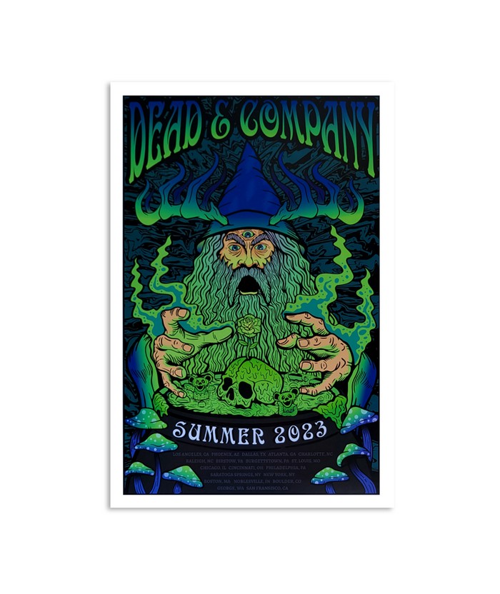 Dead & Company 2023年夏ツアーポスター Dead & Company 2023 Summer Tour Poster | Custom prints store
