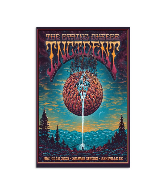 The String Cheese Incident Asheville, NC May 4+5+6 2023 Poster Custom
