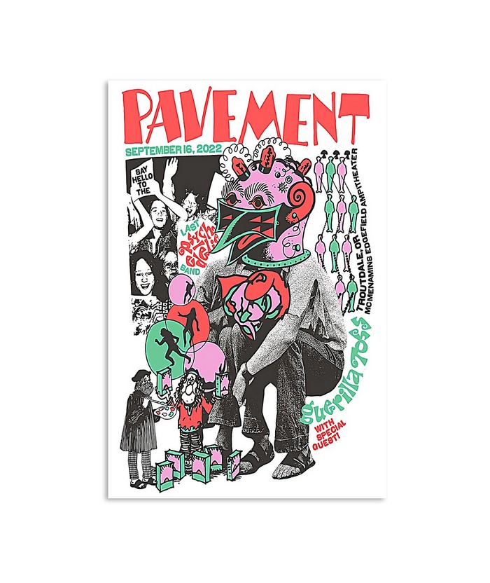 Pavement Tour September 162022 Troutdale, OR Poster Custom prints store Tshirts, mugs