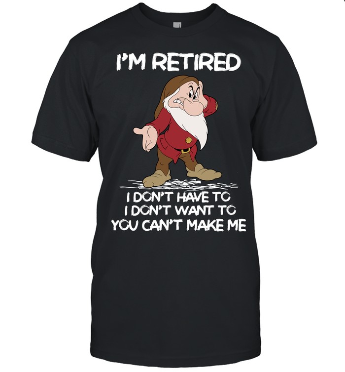 I’M RETIRED 2-Grumpy | Custom prints store | T-shirts, mugs, face masks ...
