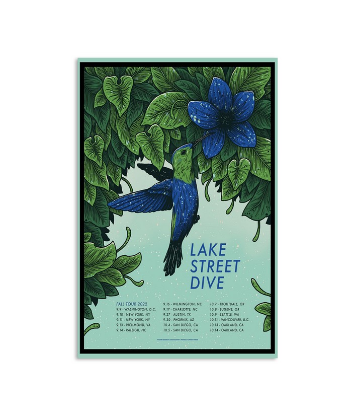 Lake Street Dive Fall Tour 2022 Poster Limited Edition Custom prints